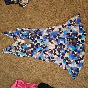 Tommy Bahama Blue Floral Midi Dress